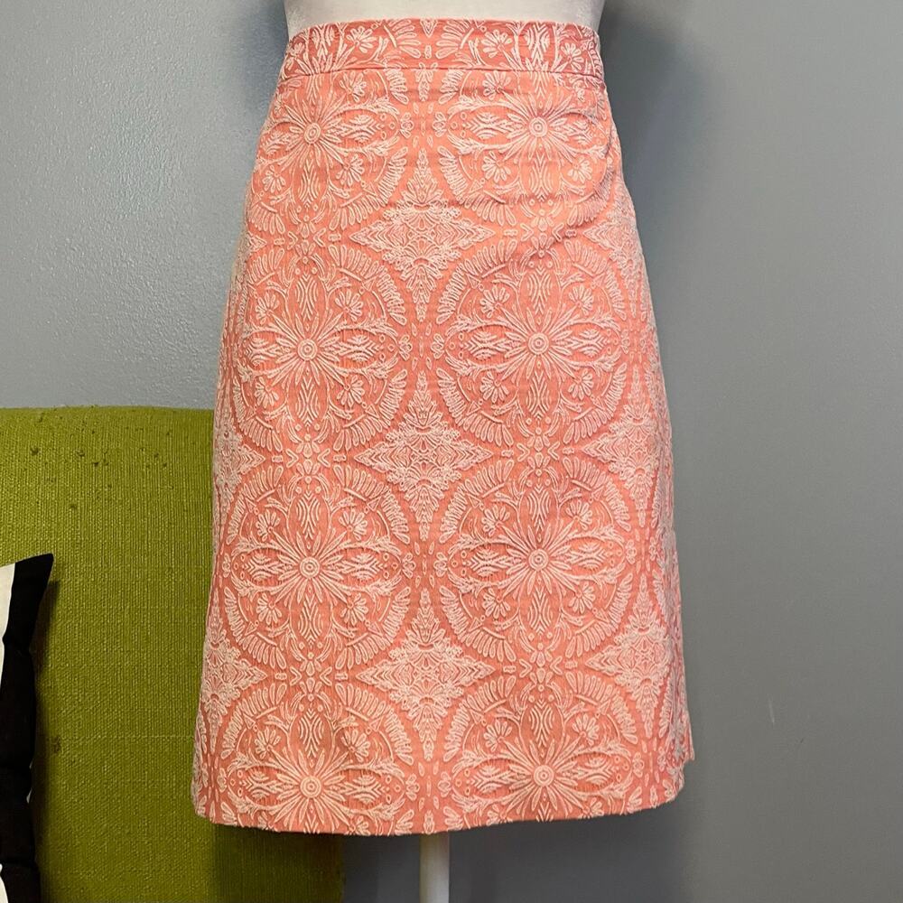 Halogen Pink White Straight Pencil Skirt 12